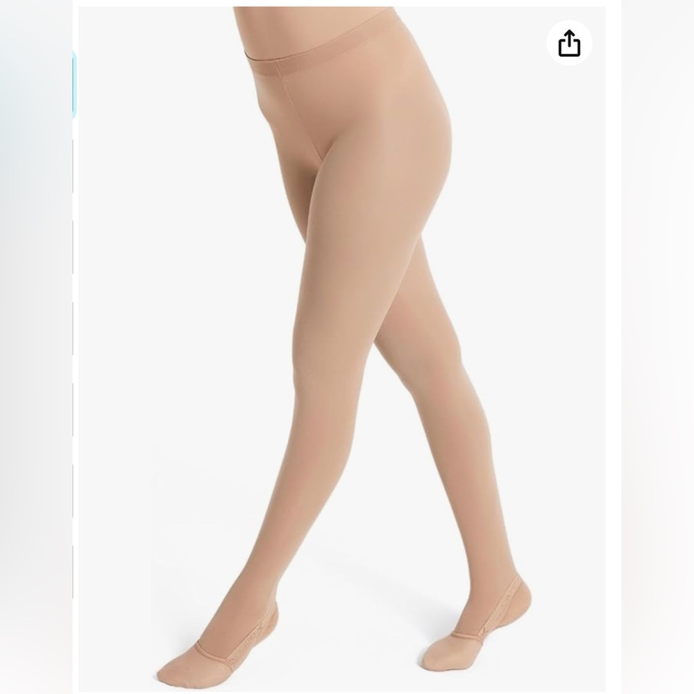 Capezio Ultra Soft Transition Tights Light Suntan NWT